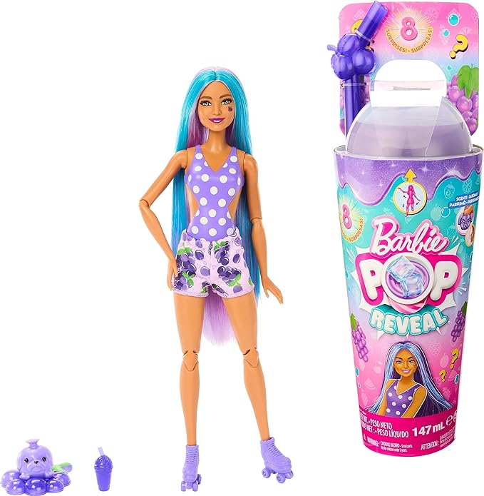 Buy Barbie Pop Reveal Juicy Fruit Series Grape Fruits | Yallatoys.com