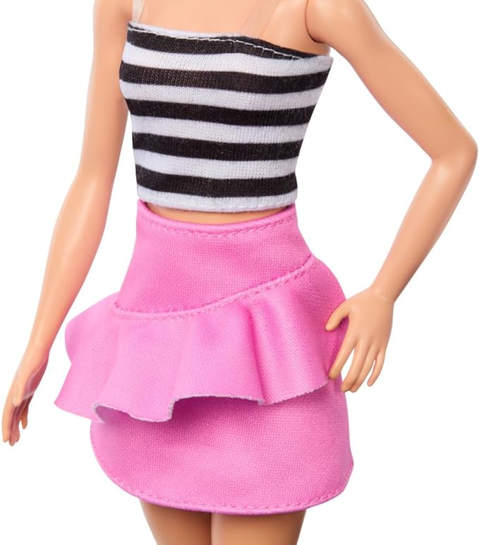 Buy Barbie Fashionistas Doll Blonde With Black and White Dress | Yallatoys.com