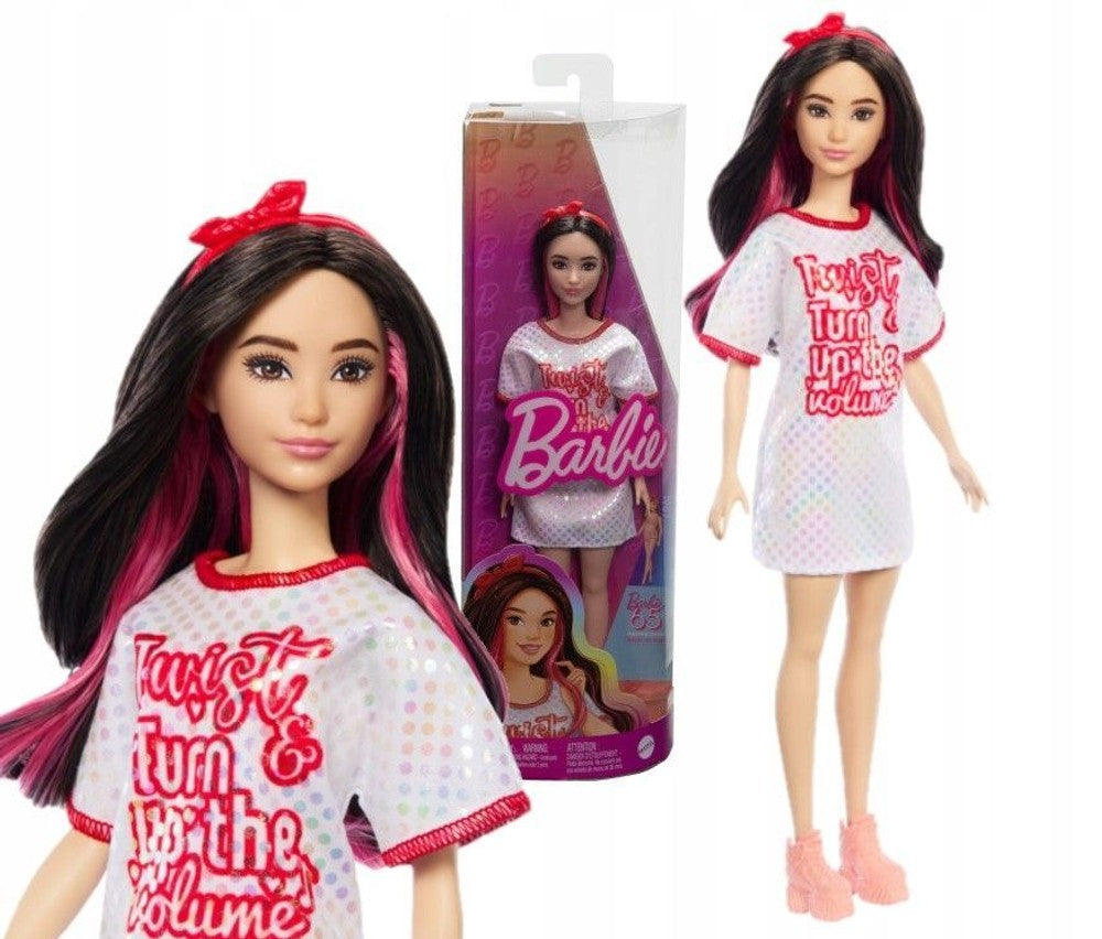 Barbie Fashionistas Doll Red Mesh Dress – Yallatoys