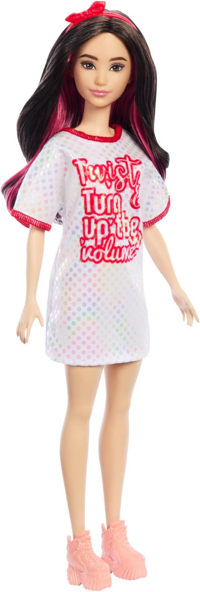 Buy Barbie Fashionistas Doll Red Mesh Dress | Yallatoys.com