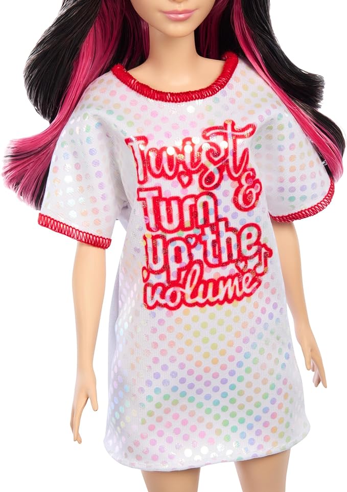 Buy Barbie Fashionistas Doll Red Mesh Dress | Yallatoys.com