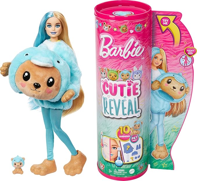Buy Barbie Cutie Reveal Costume Cuties Series Teddy Dolphin | Yallatoys.com