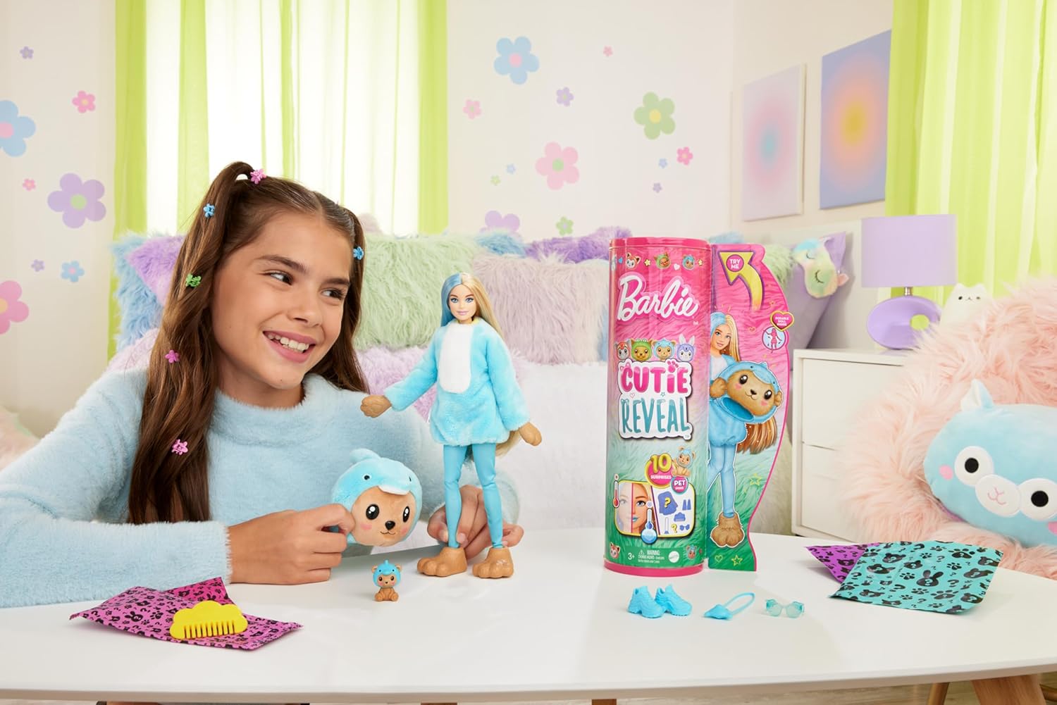 Buy Barbie Cutie Reveal Costume Cuties Series Teddy Dolphin | Yallatoys.com