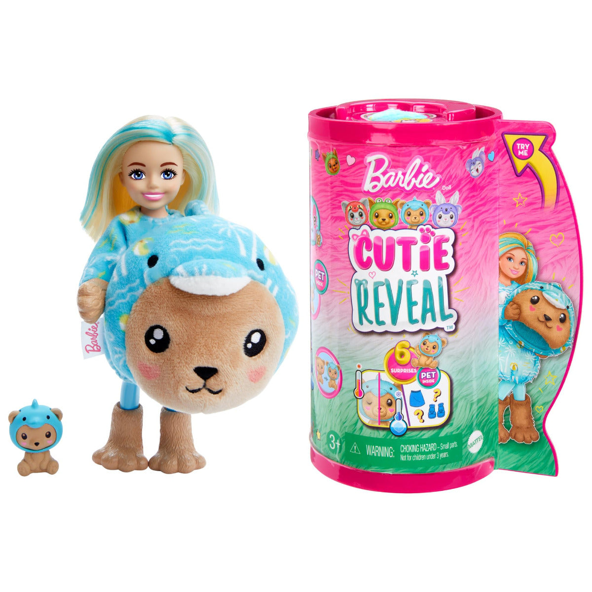 Buy Barbie Cutie Reveal Chelsea Costume Cuties Series Teddy Dolphin | Yallatoys.com
