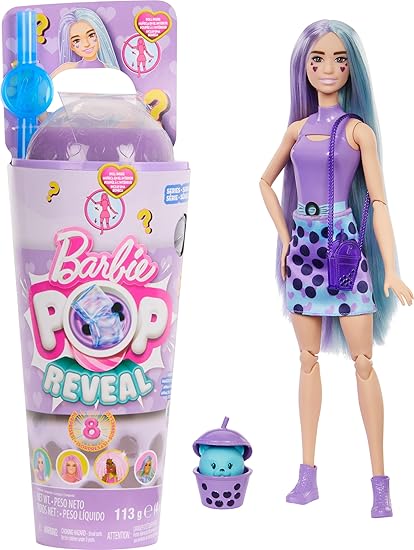 Buy Barbie Pop Reveal Juicy Bubble Tea Series Taro Milk | Yallatoys.com