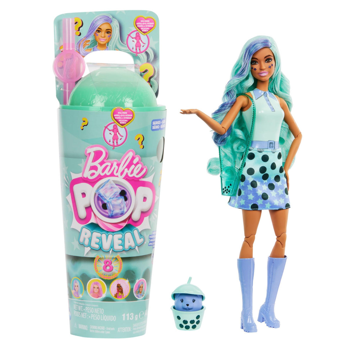 Buy Barbie Pop Reveal Juicy Bubble Tea Series Green Tea | Yallatoys.com