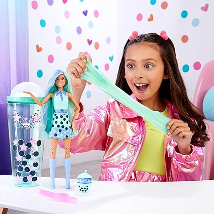 Buy Barbie Pop Reveal Juicy Bubble Tea Series Green Tea | Yallatoys.com