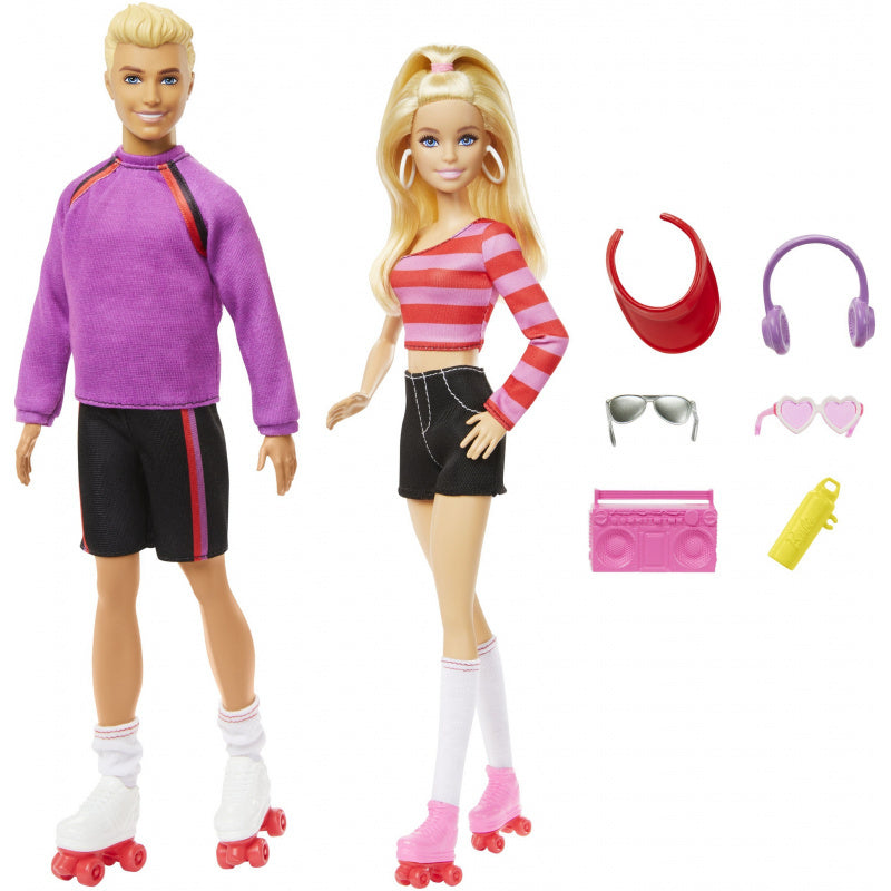 Buy Barbie Fashionistas Set with 2 Fashion Dolls & 6 Accessories | Yallatoys.com
