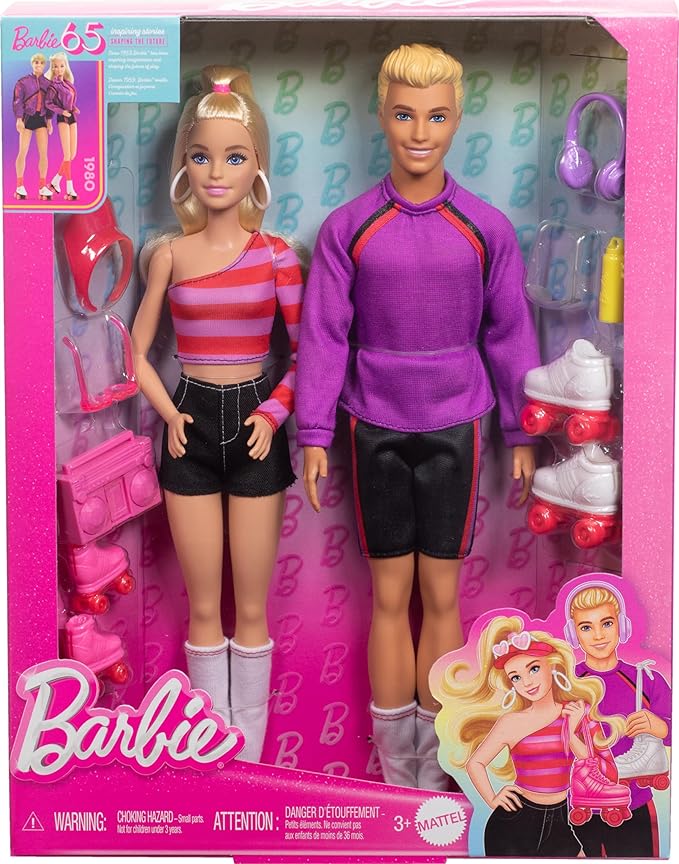 Buy Barbie Fashionistas Set with 2 Fashion Dolls & 6 Accessories | Yallatoys.com