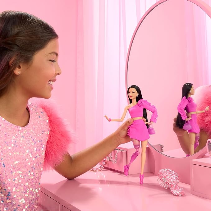 Buy Barbie Deluxe Style Doll In Barbiecore Outfit With Pink Top | Yallatoys.com
