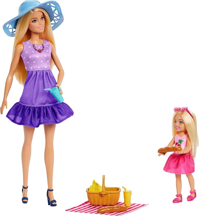 Buy Barbie Family And Friends Dolls And Accessories Picnic Themed Playset | Yallatoys.com