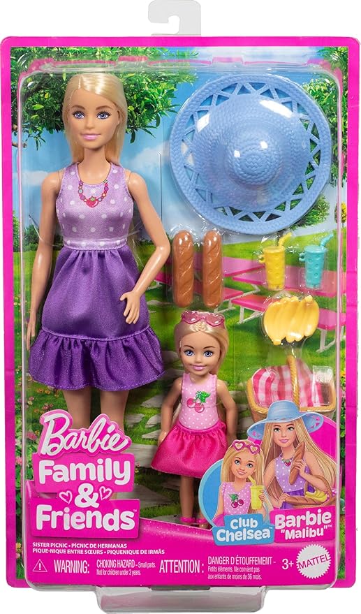 Buy Barbie Family And Friends Dolls And Accessories Picnic Themed Playset | Yallatoys.com