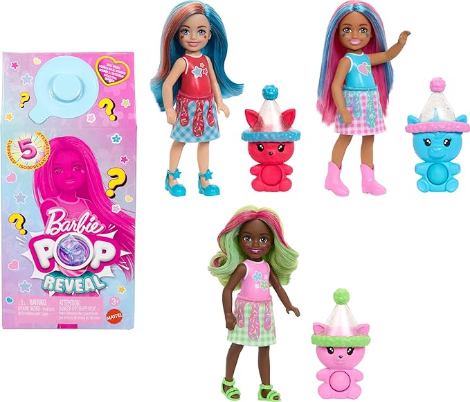 Buy Barbie Pop Reveal Chelsea Doll Shakes Series with 5 Surprises Assorted (Sold Separately Subjected to Availability) | Yallatoys.com