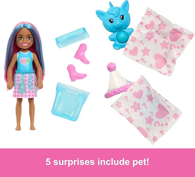 Buy Barbie Pop Reveal Chelsea Doll Shakes Series with 5 Surprises Assorted (Sold Separately Subjected to Availability) | Yallatoys.com