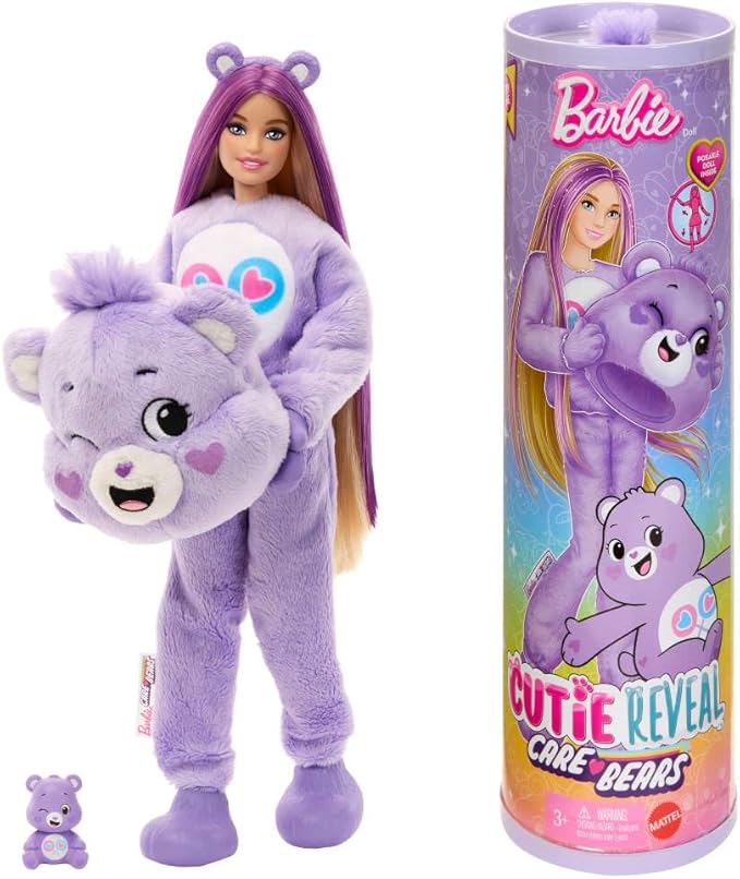 Buy Barbie Cutie Reveal Doll And Accessories Care Bears Series with Share Bear Costume  | Yallatoys.com