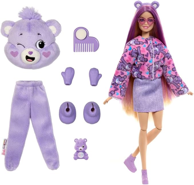 Buy Barbie Cutie Reveal Doll And Accessories Care Bears Series with Share Bear Costume  | Yallatoys.com