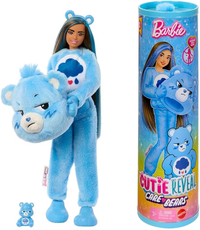 Buy Barbie Cutie Reveal Care Bears Series Doll And Accessories Set with Grumpy Bear Costume | Yallatoys.com