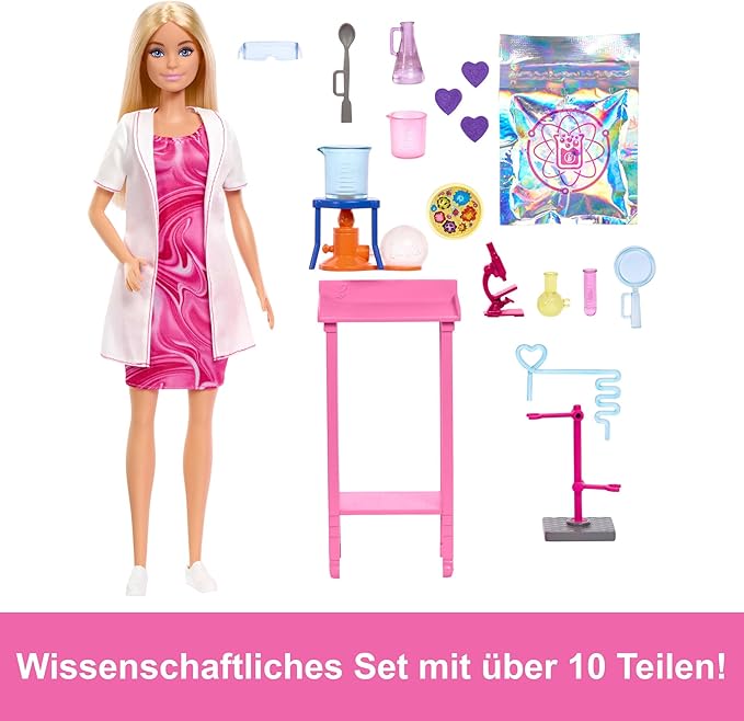 Buy Barbie Scientist Doll And Accessories With Blonde Fashion Doll | Yallatoys.com