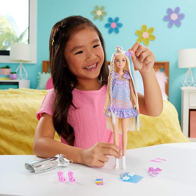 Buy Barbie Fun And Fancy Doll Accessories Blonde Fashion Doll with Extra Long Hair | Yallatoys.com