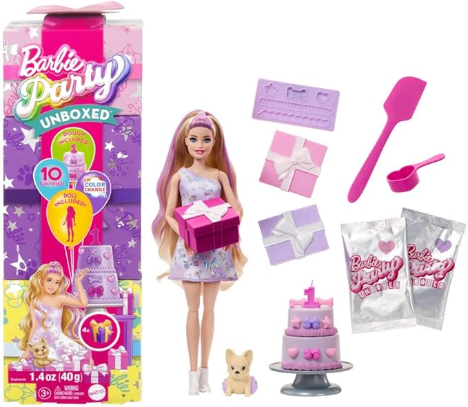 Buy Barbie Party Unboxed Doll And Accessories | Yallatoys.com