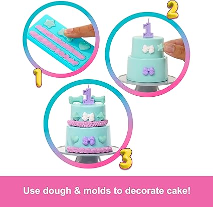 Buy Barbie Party Unboxed Doll And Accessories Pet Birthday Series Party Stars Set with 10 Surprises | Yallatoys.com
