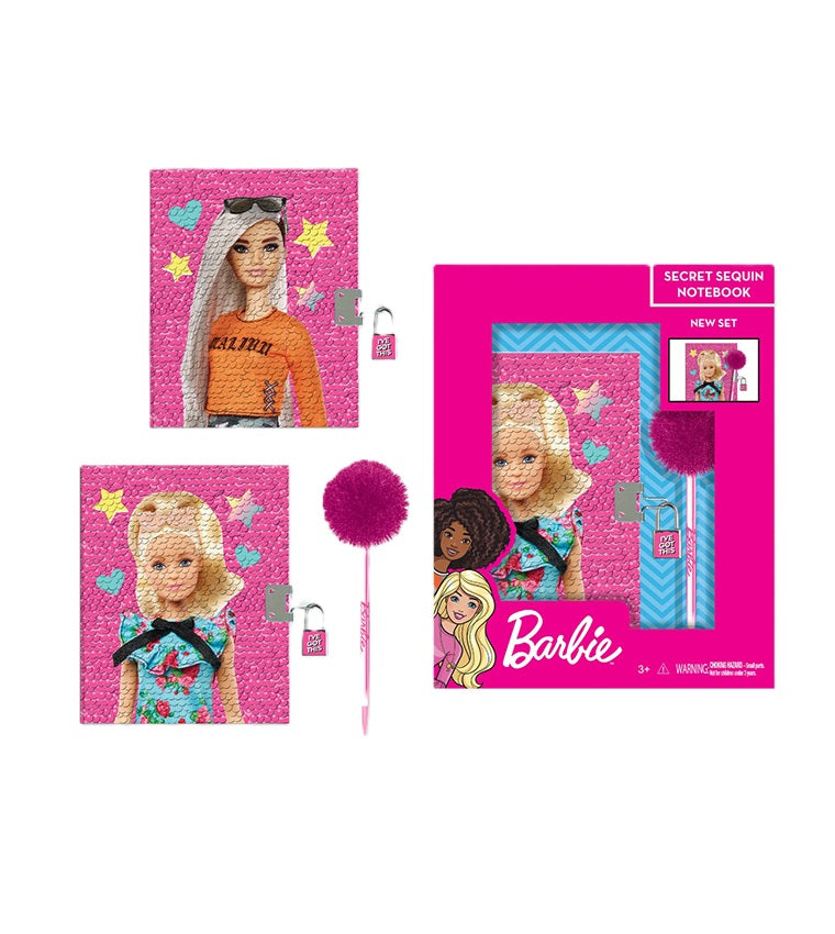 Buy Barbie Secret Sequin Notebook | Yallatoys.com
