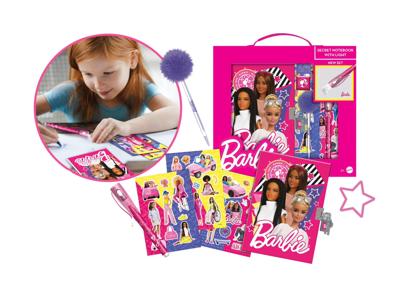 Buy Barbie Secret Notebook With Light | Yallatoys.com