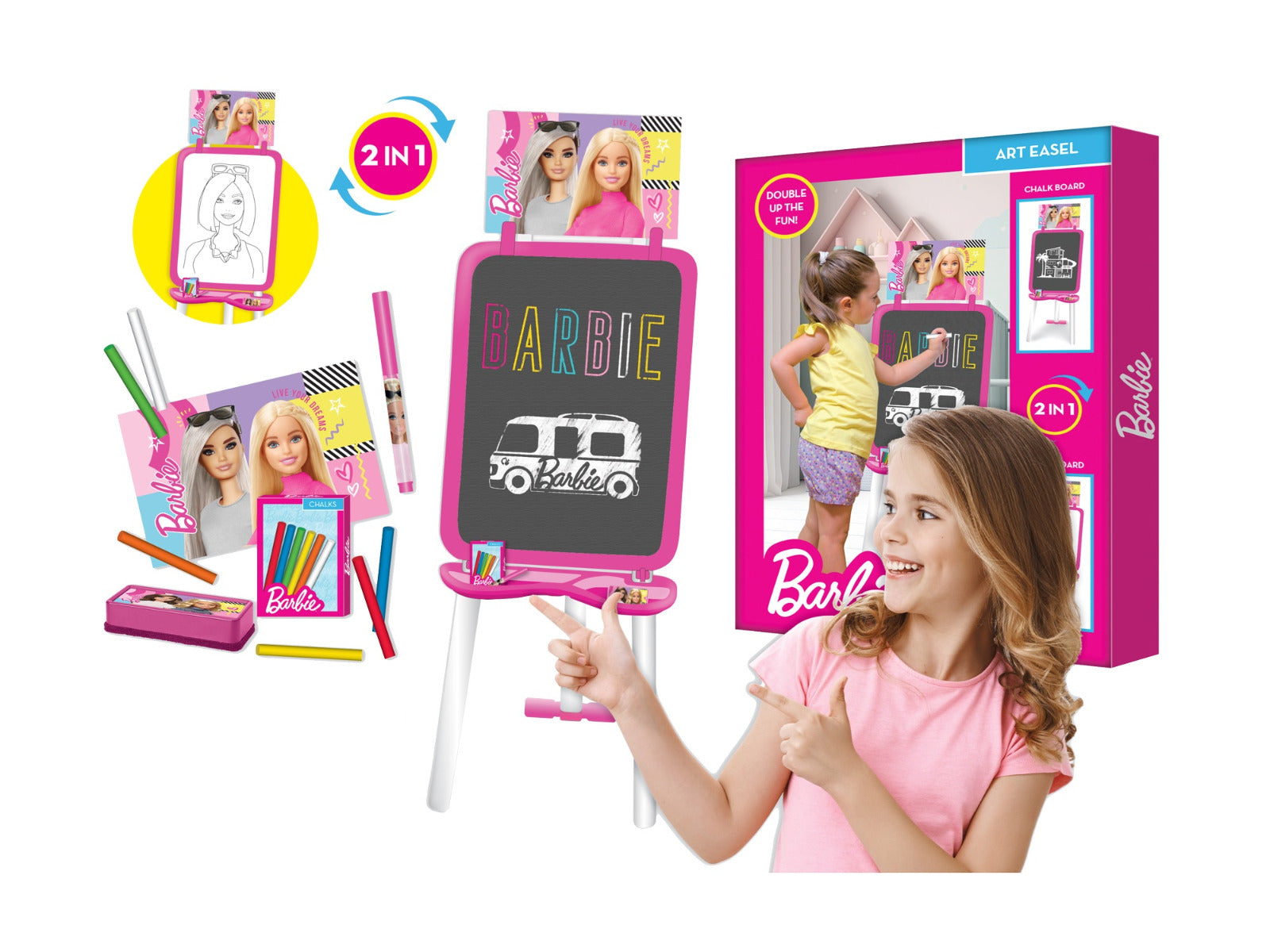 Buy Barbie Art Easel | Yallatoys.com