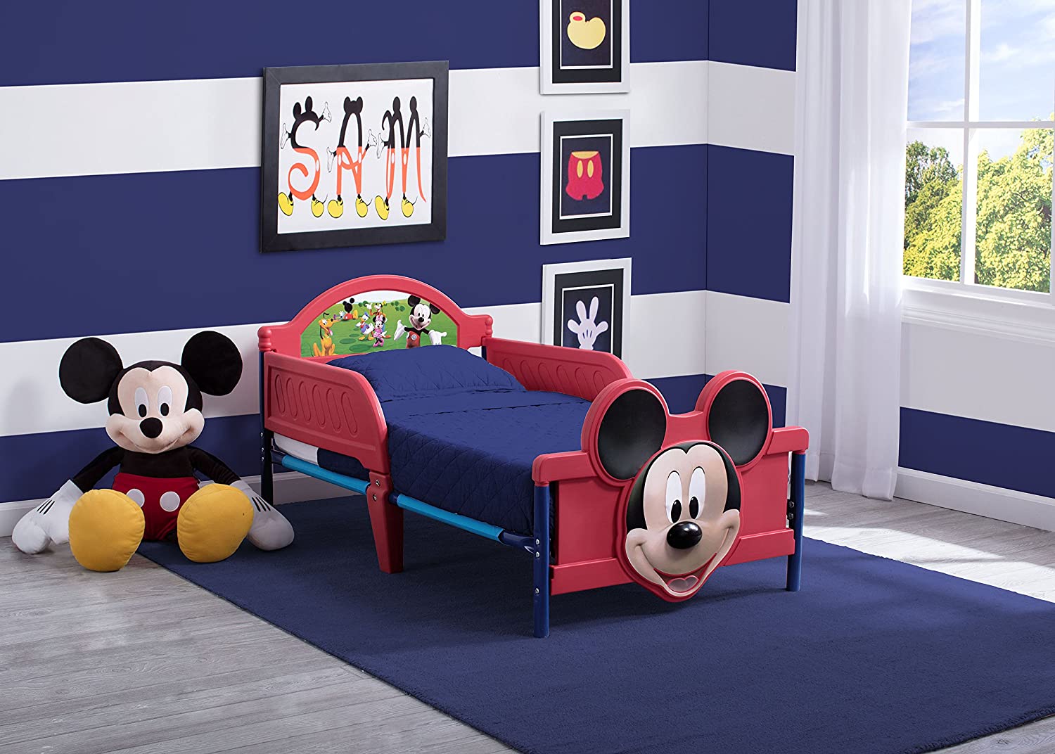 Buy Delta Children Mickey Mouse Plastic 3D Toddler Bed | Yallatoys.com