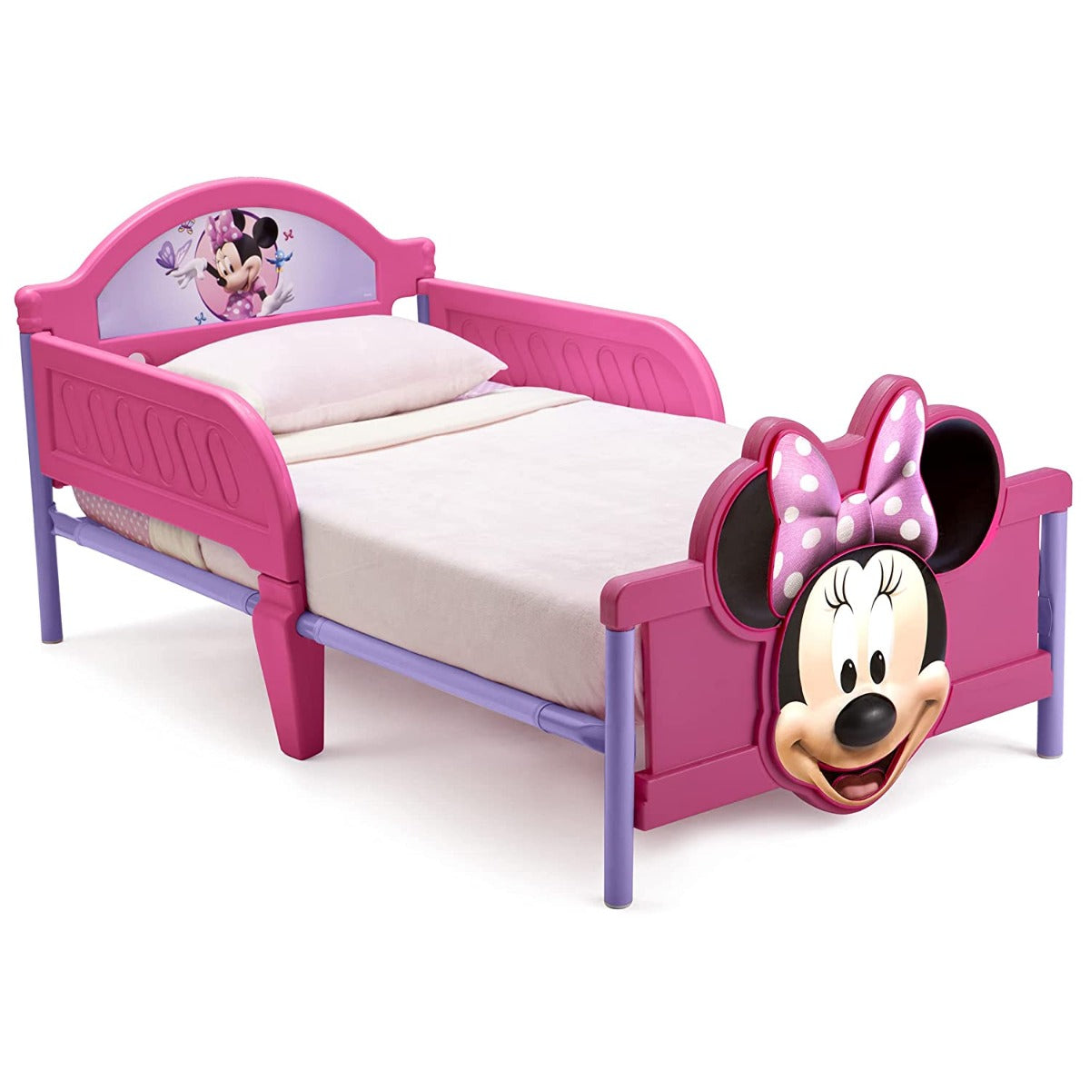 Buy Delta Children Minnie Mouse Plastic 3D Toddler Bed | Yallatoys.com