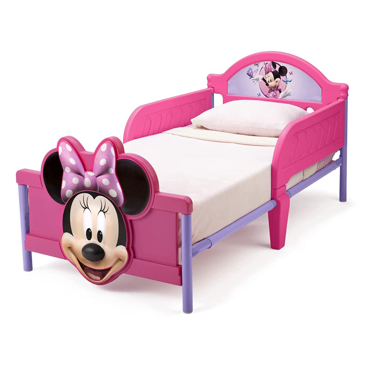 Buy Delta Children Minnie Mouse Plastic 3D Toddler Bed | Yallatoys.com