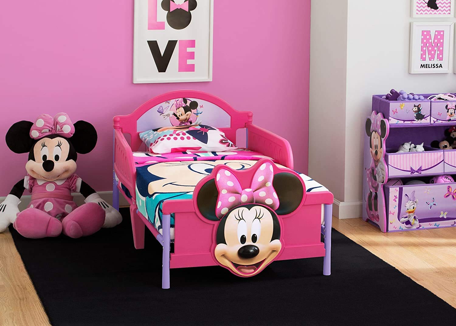 Buy Delta Children Minnie Mouse Plastic 3D Toddler Bed | Yallatoys.com