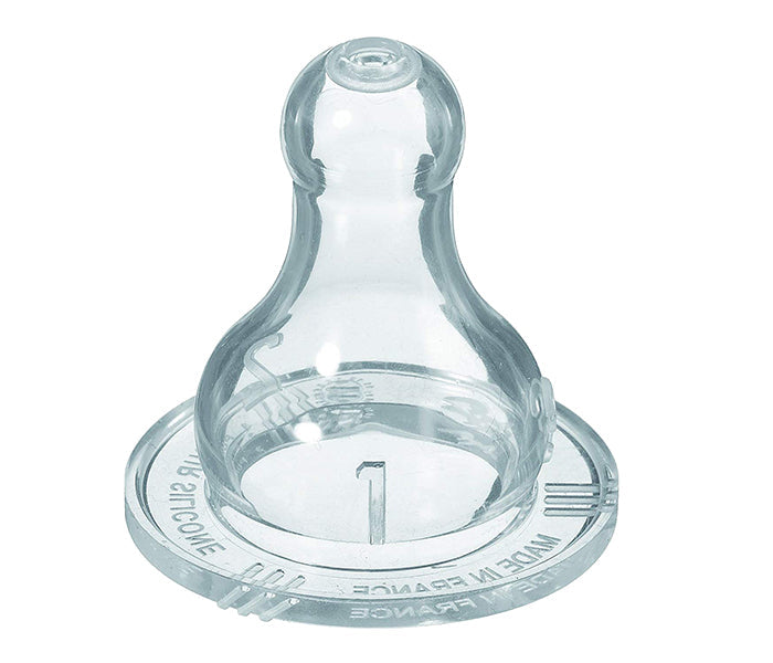 Bebeconfort Silicone Standard Base Clear Teats - Size 1 - Pack Of 2 Bebeconfort Yallatoys