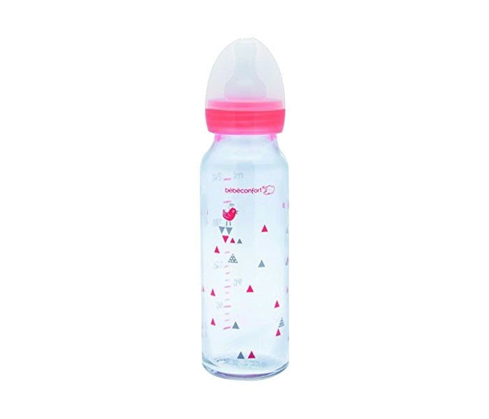 Bebeconfort Bbc Straight Bottle Glass 240 Sport Teat Bebeconfort Yallatoys
