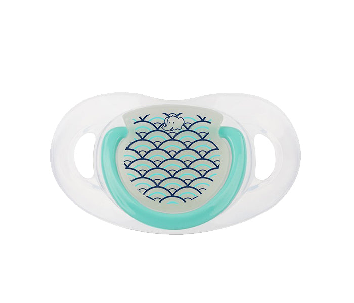 Bebeconfort Natural Physio Dummy Phospho Silicone Navy Wave 18/36 Pack Of 2 Bebeconfort Yallatoys