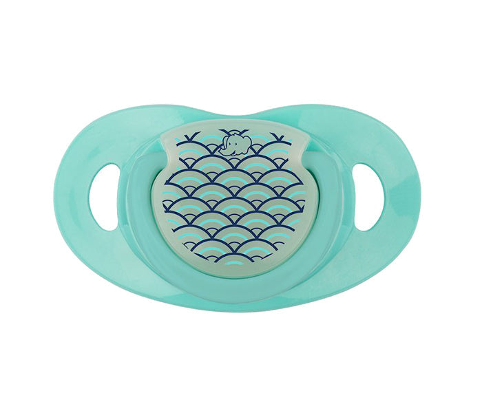 Bebeconfort Natural Physio Dummy Phospho Silicone Navy Wave 18/36 Pack Of 2 Bebeconfort Yallatoys