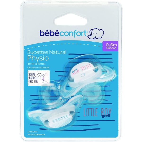 Bebeconfort Natural Physio Dummy Silic Rebel Rules Little Boy 0-6 X2c Bebeconfort Yallatoys