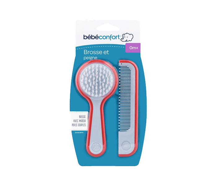 Bebeconfort Brush Mirror Comb Red