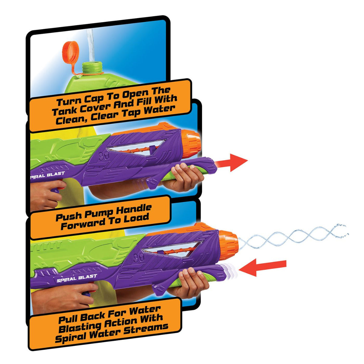 Buy Buzz Bee Water Gun Spiral Blast | Yallatoys.com