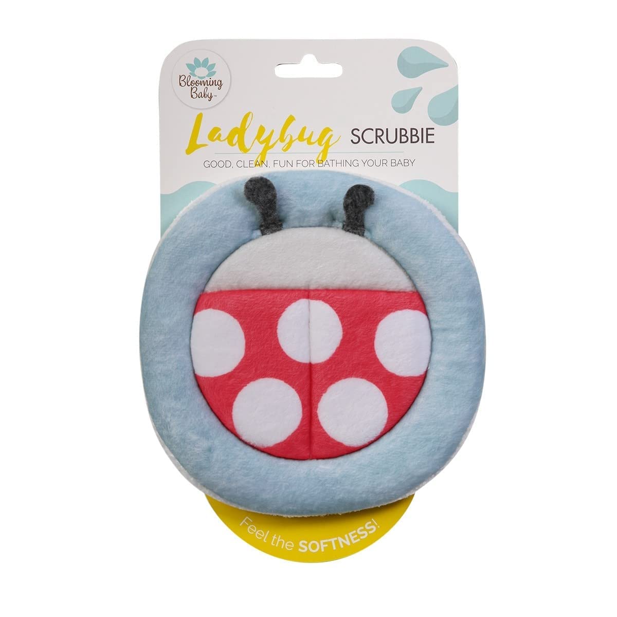 Blooming Bath Scrubbie Baby Washcloth Ladybug Blooming Bath Yallatoys