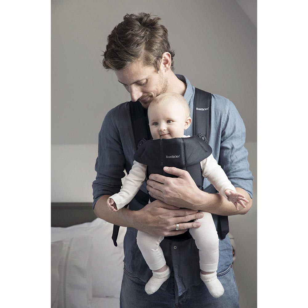BABYBJORN  Baby Carrier Mini, Black, Cotton BabyBjorn Yallatoys