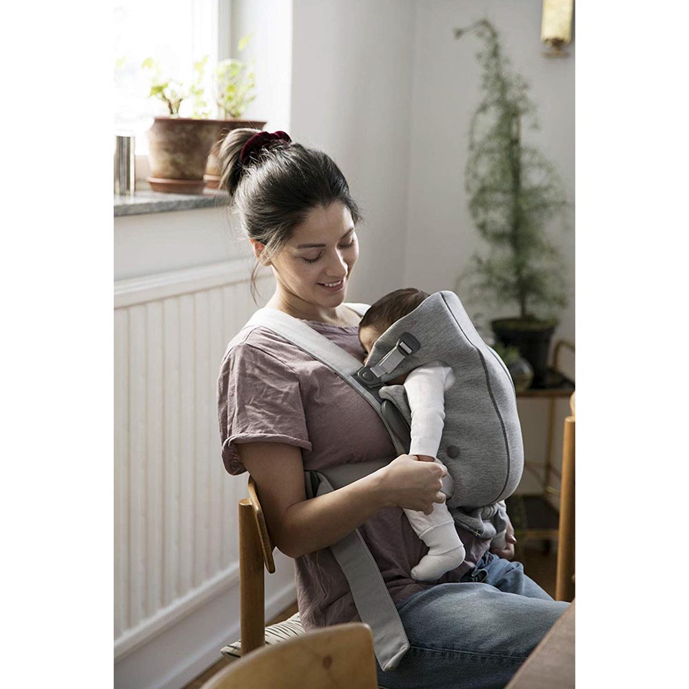 BABYBJORN  Baby Carrier Mini, Light grey, 3D Jersey BabyBjorn Yallatoys
