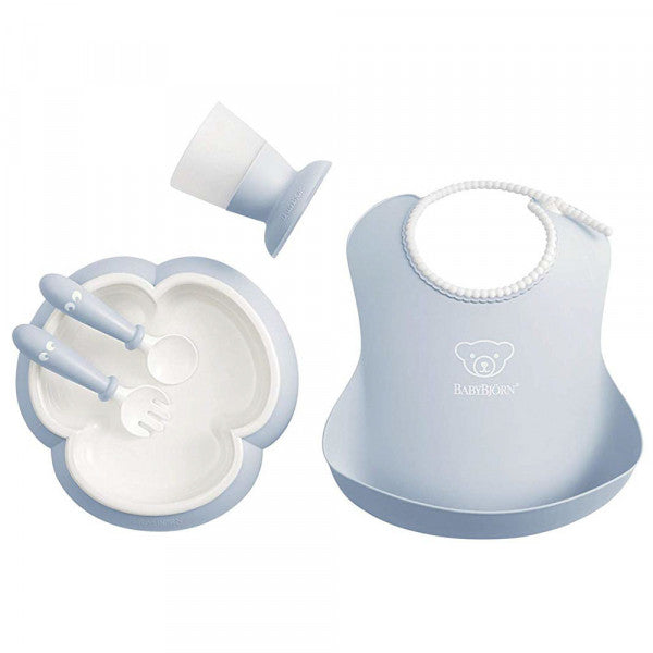 BABYBJORN  Baby Dinner Set, Powder Blue BabyBjorn Yallatoys