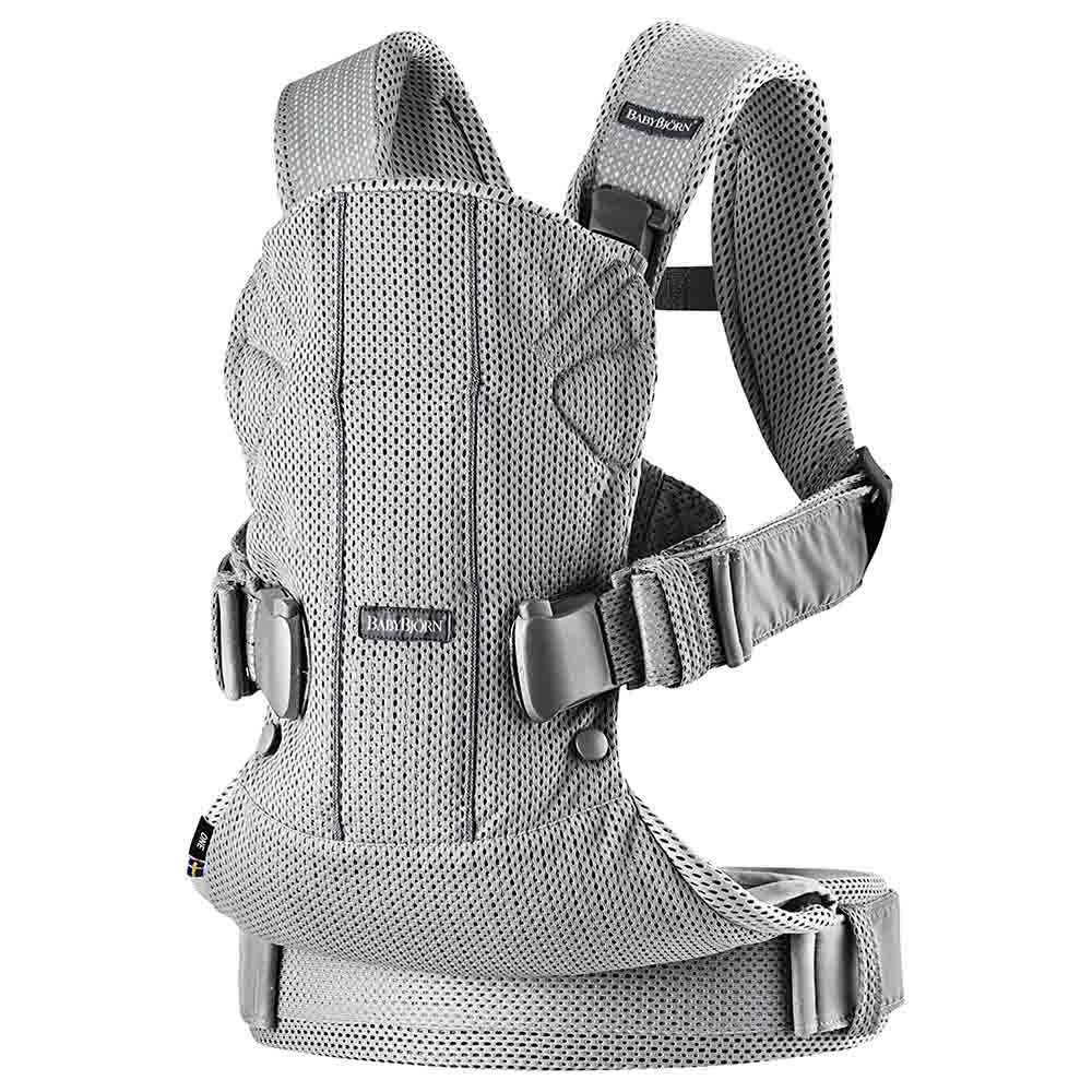 BABYBJORN  Baby Carrier One Air, Silver, 3D Mesh BabyBjorn Yallatoys