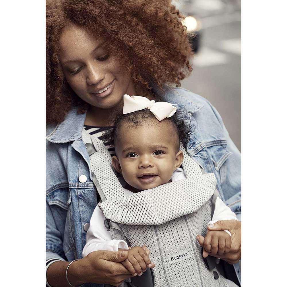 BABYBJORN  Baby Carrier One Air, Silver, 3D Mesh BabyBjorn Yallatoys