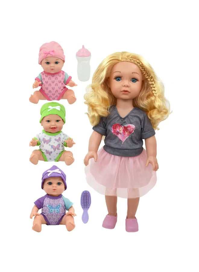 Buy Baby Maziuna The Busy Baby Sitter 18 And 8inch | Yallatoys.com