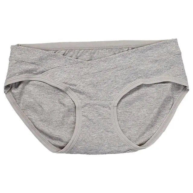 Blooming Blossom Low Waist Cotton Seamless Maternity Briefs Grey Blooming Blossom Yallatoys