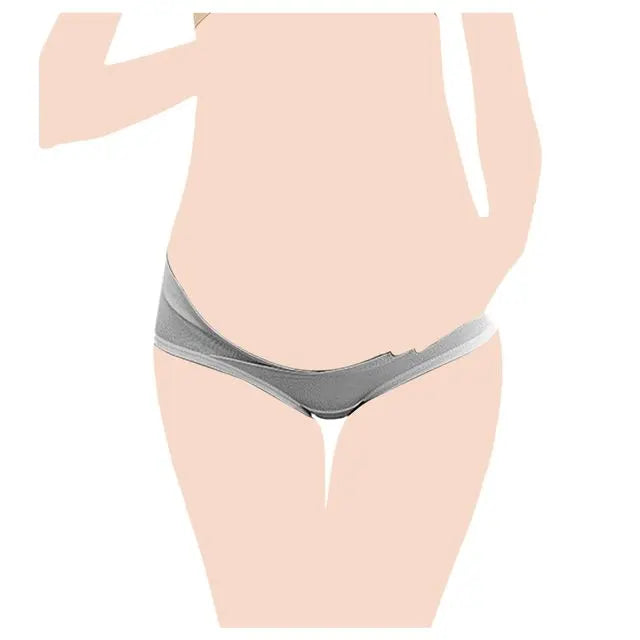 Blooming Blossom Low Waist Cotton Seamless Maternity Briefs Grey Blooming Blossom Yallatoys