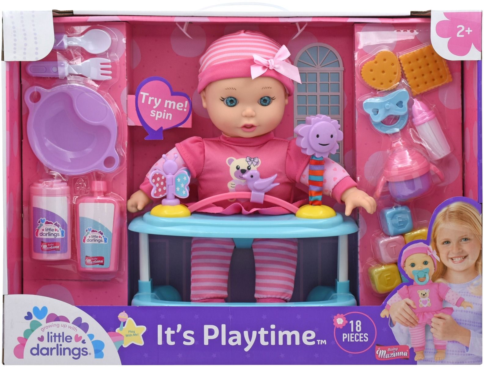 Buy Baby Maziuna Playtime 11inch Doll with 18pc Accessories | Yallatoys.com
