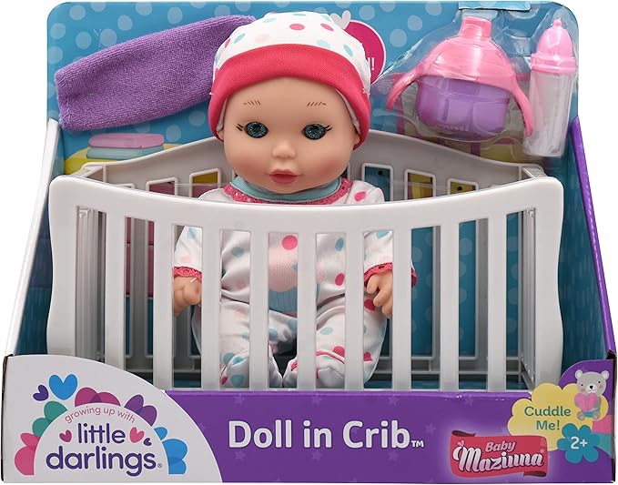 Buy Baby Maziuna Doll in Crib 8inch | Yallatoys.com
